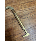 Vintage Lufkin No 372 Boxwood Brass Folding12" Ruler with Brass Caliper