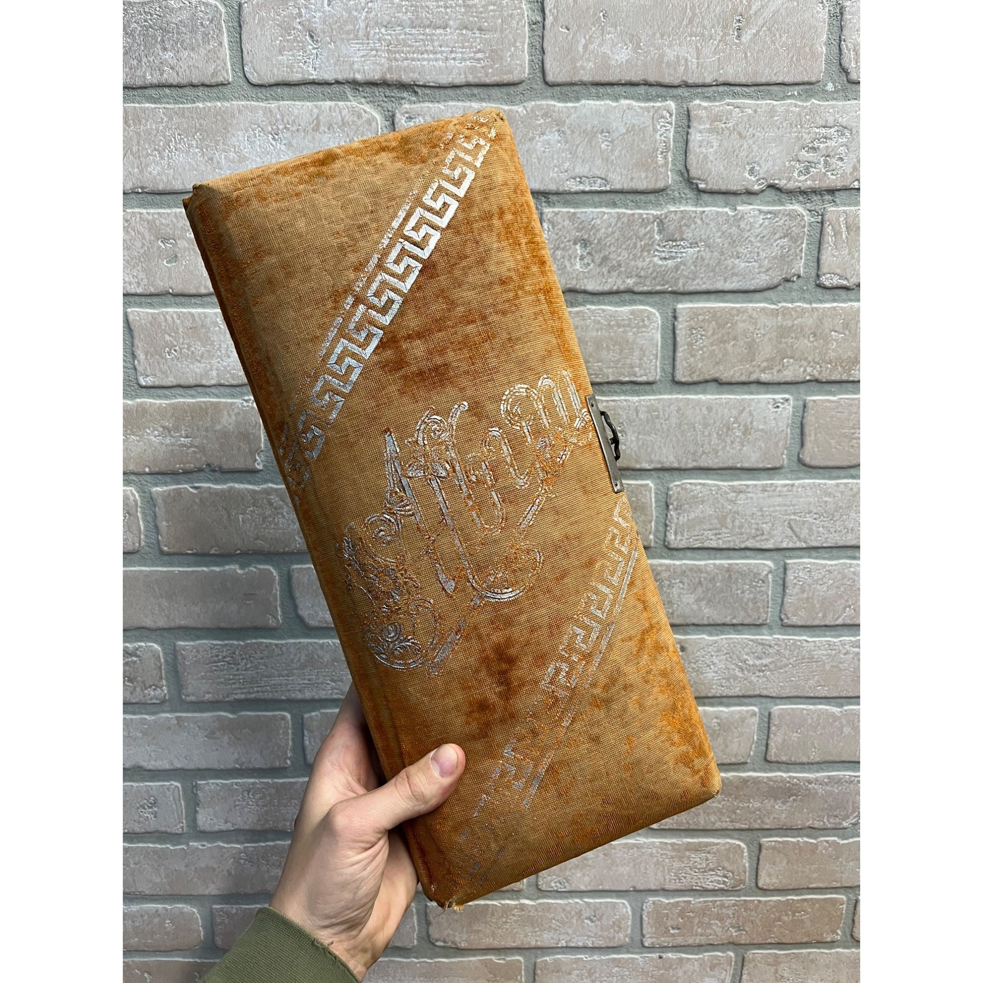 Vintage Antique Victorian Photo Album with 24 Cabinet Photos - Padded Cover