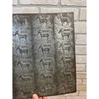 Vintage Brown's Mule Chewing Tobacco Tin Embossing Mold Sheet Advertising