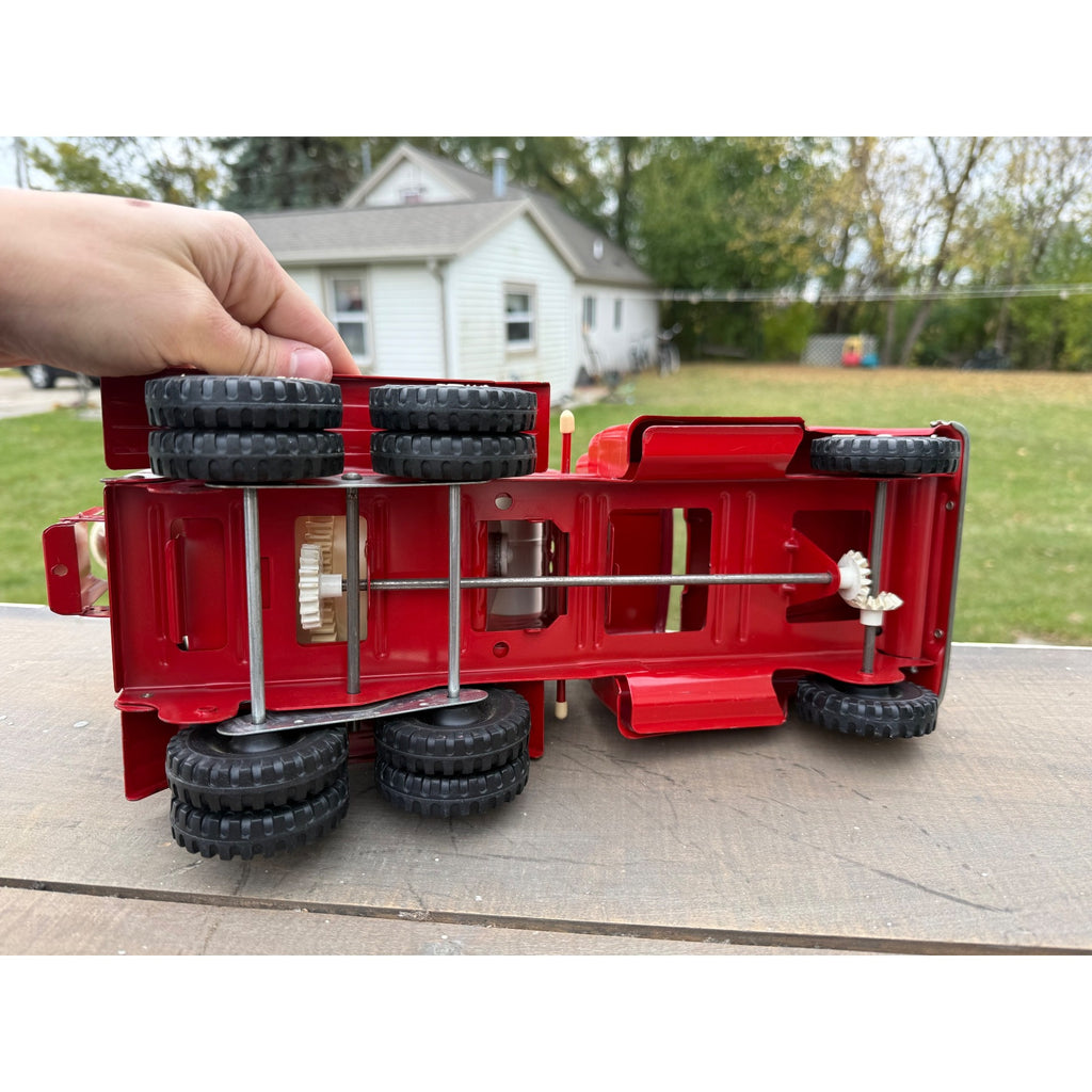Vintage Tonka Cement Mixer Truck Red No. 620 Pressed Steel Toy