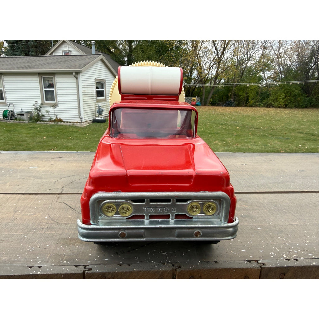 Vintage Tonka Cement Mixer Truck Red No. 620 Pressed Steel Toy