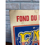 Vintage 1970s Fond du Lac County Fair Poster Promo Ad Sign