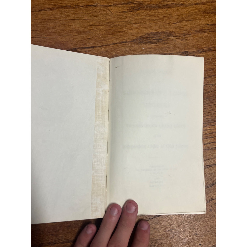 1909 Antique Odd Fellows Edition 1931, IOOF Book ""Floor Work for Subordinate Lodge Degrees