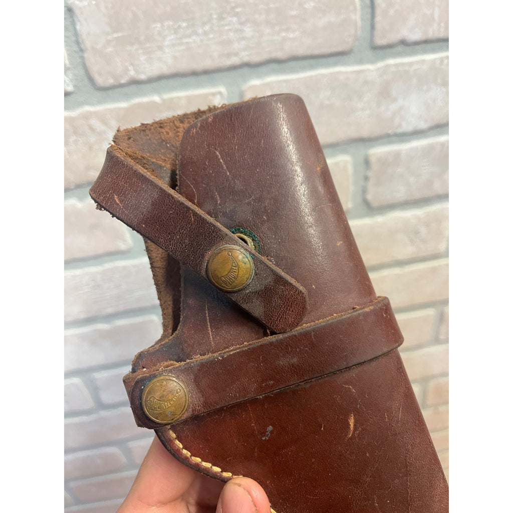 Vintage Hunter 1100-5 Leather Holster Semi Auto Pistol Holster RH Snap Belt Colt