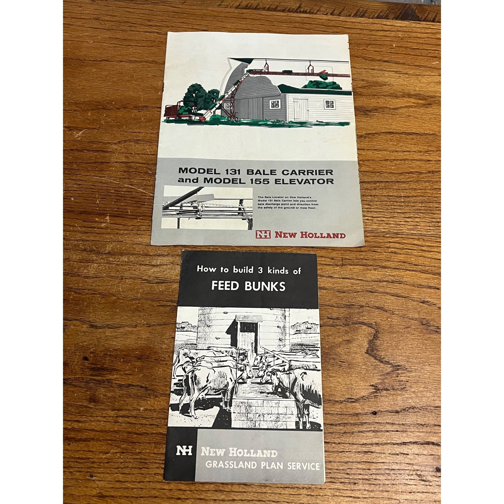 Vintage New Holland Farm Sale Brochures Feed Bunks 131 Bale Carrier 155 Elevator