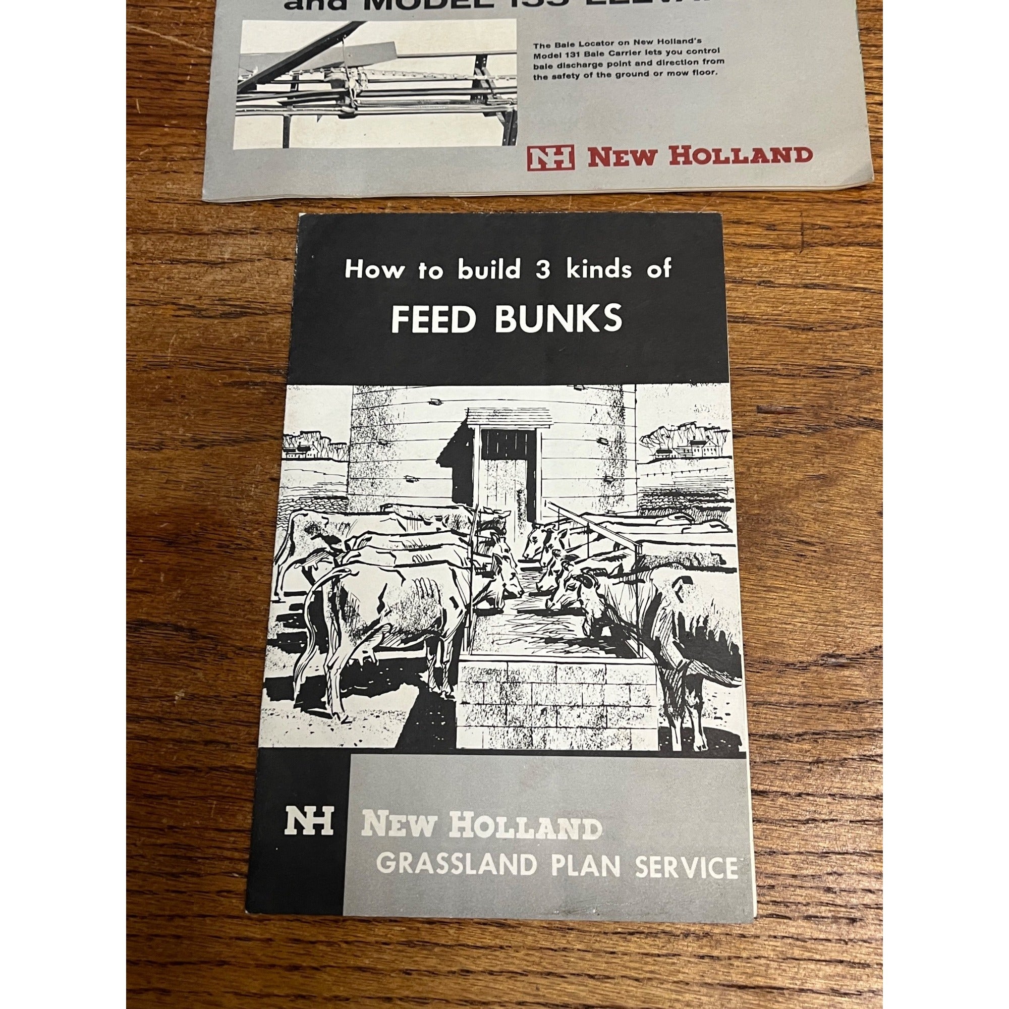 Vintage New Holland Farm Sale Brochures Feed Bunks 131 Bale Carrier 155 Elevator