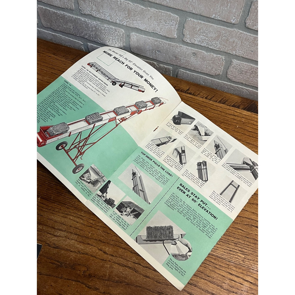Vintage New Holland Farm Sale Brochures Feed Bunks 131 Bale Carrier 155 Elevator