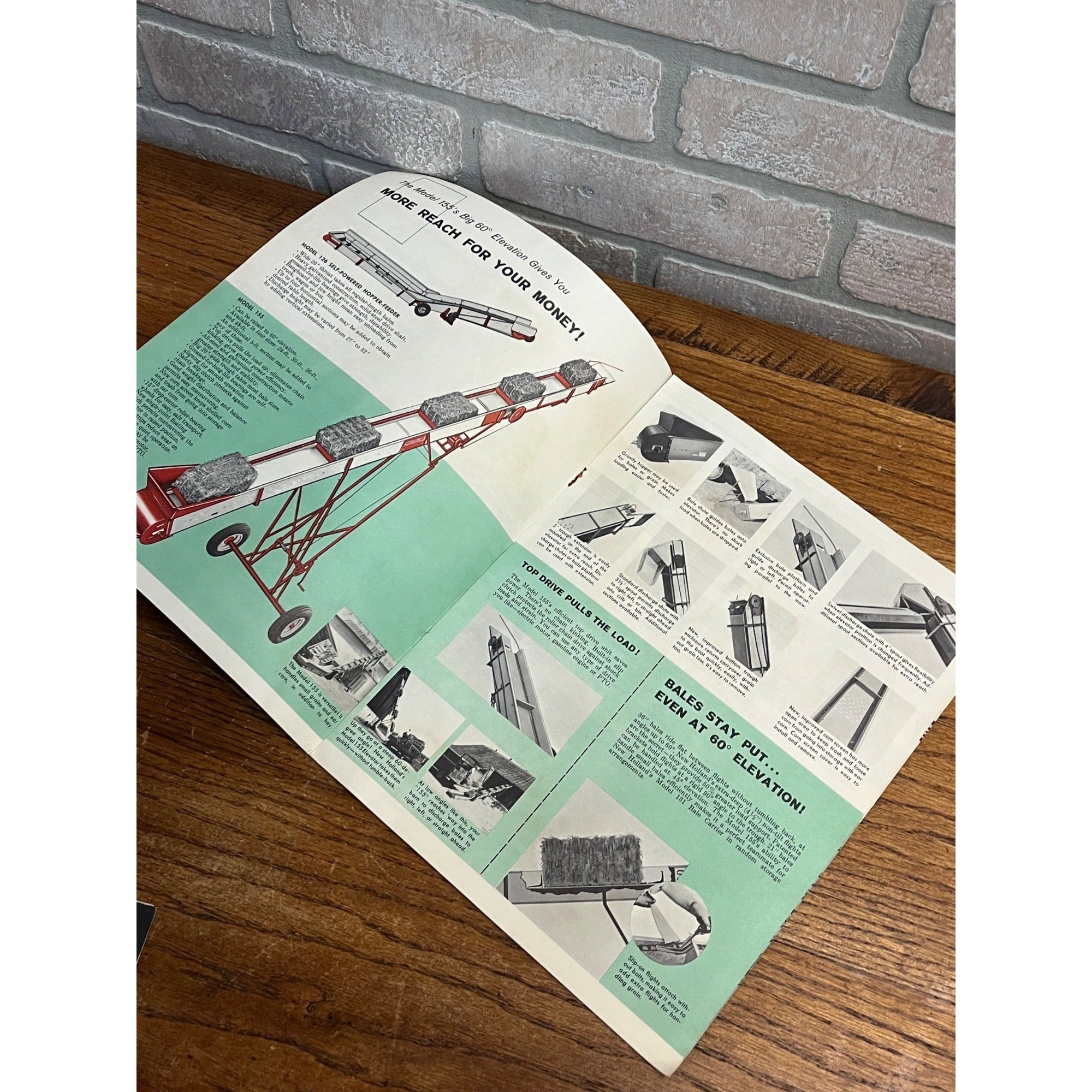 Vintage New Holland Farm Sale Brochures Feed Bunks 131 Bale Carrier 155 Elevator