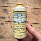 Vintage Wyeth Sopronol Athlete's Foot Fungicide Powder Pharmacy Tin Can