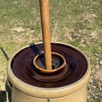 Antique Salt Glazed 6 Gallon Red Wing Butter Churn 1800s Stoneware Early Scarce