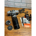 Vintage Petri FT II SLR 35mm Film Camera w/ GE Exposure Meter