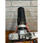 Vintage Petri FT II SLR 35mm Film Camera w/ GE Exposure Meter