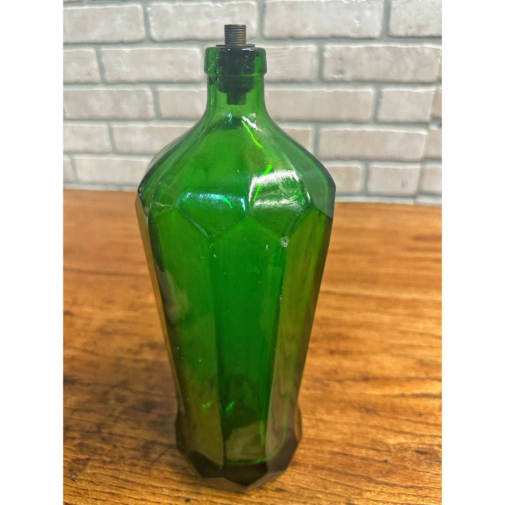 Vintage 1930s NEHI Cola Seltzer Bottle Rockford Illinois Emerald Green Soda Advertising