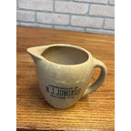 Vintage Stoneware N.J. Jungers Dacada, WI Wisconsin Advertising Pitcher Wis