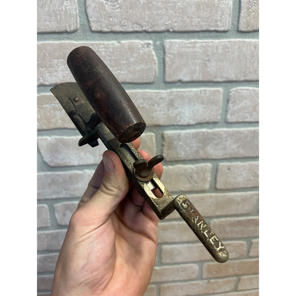 Antique Stanley Clapboard Siding Gauge Tool Wood Handle