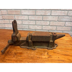 RARE Stowell 1890s Blacksmith / Railroad Bench Vise Anvil Hanson Milwaukee