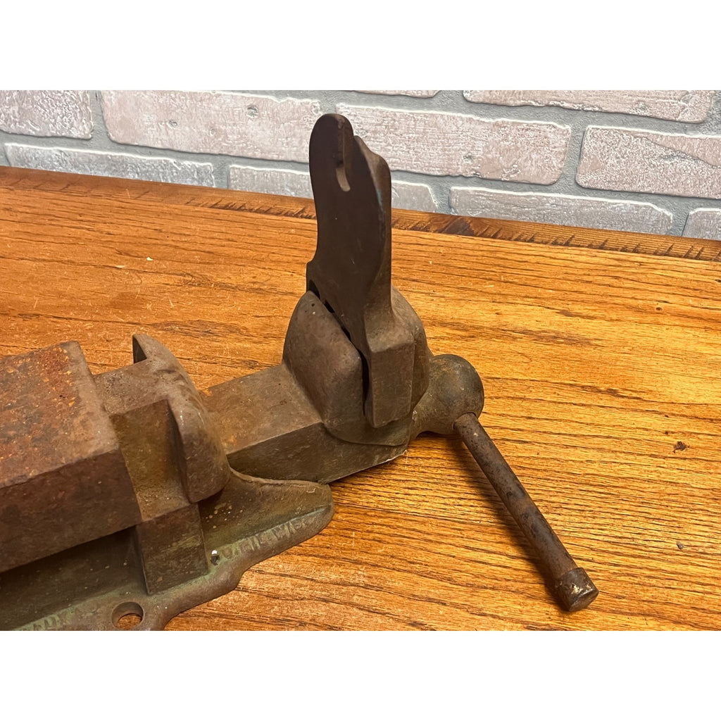 RARE Stowell 1890s Blacksmith / Railroad Bench Vise Anvil Hanson Milwaukee