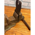 RARE Stowell 1890s Blacksmith / Railroad Bench Vise Anvil Hanson Milwaukee