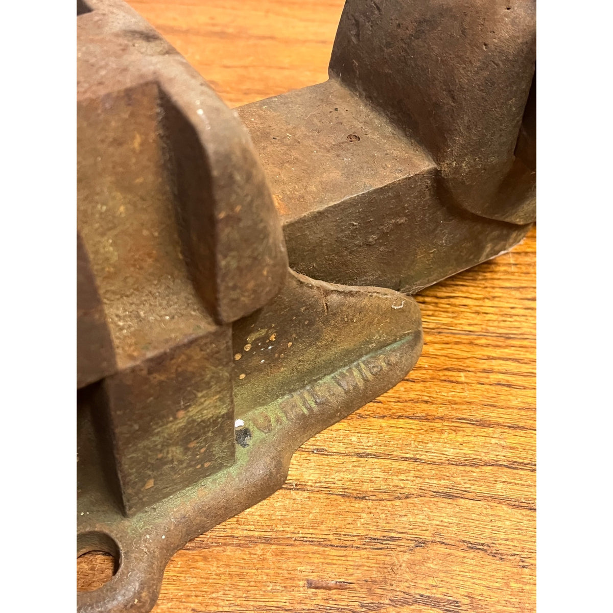 RARE Stowell 1890s Blacksmith / Railroad Bench Vise Anvil Hanson Milwaukee