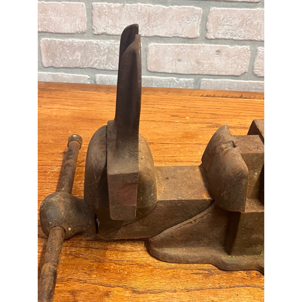 RARE Stowell 1890s Blacksmith / Railroad Bench Vise Anvil Hanson Milwaukee