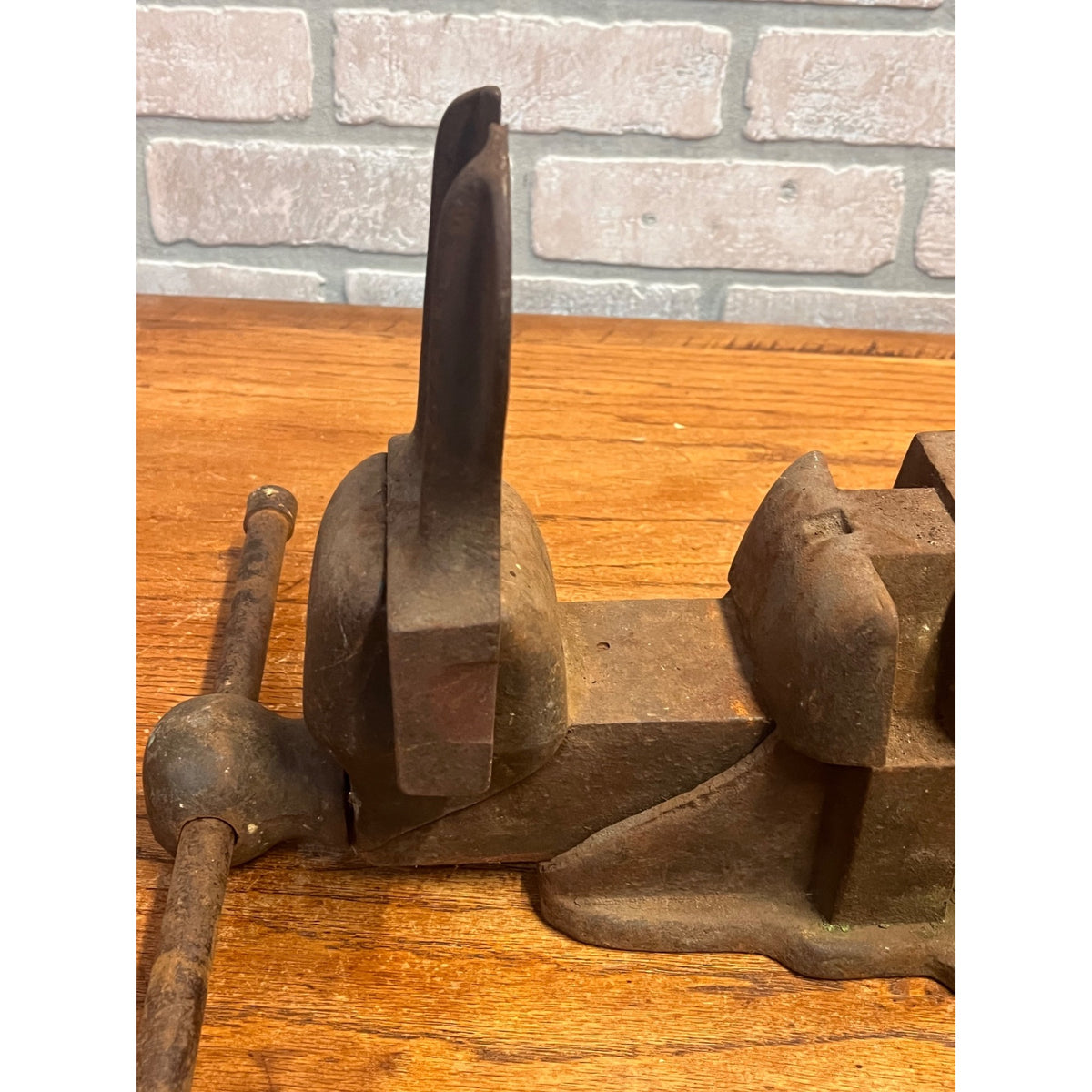 RARE Stowell 1890s Blacksmith / Railroad Bench Vise Anvil Hanson Milwaukee