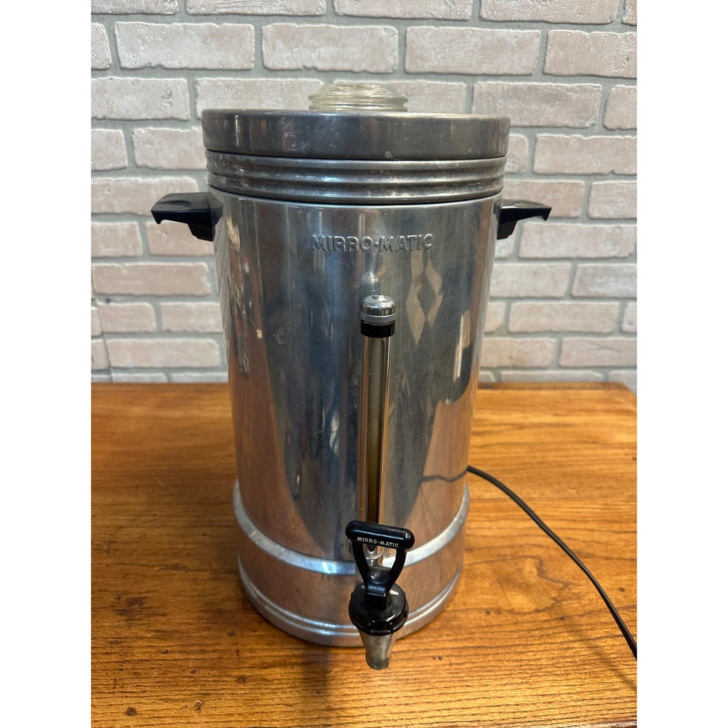 Vintage Mirro Matic Electric Percolator 55 Cup Coffee Maker Tabletop - Works