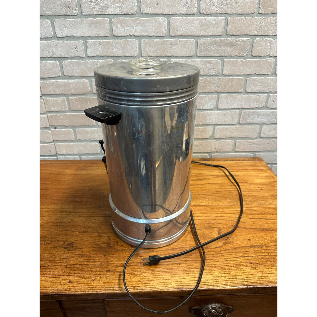 Vintage Mirro Matic Electric Percolator 55 Cup Coffee Maker Tabletop - Works