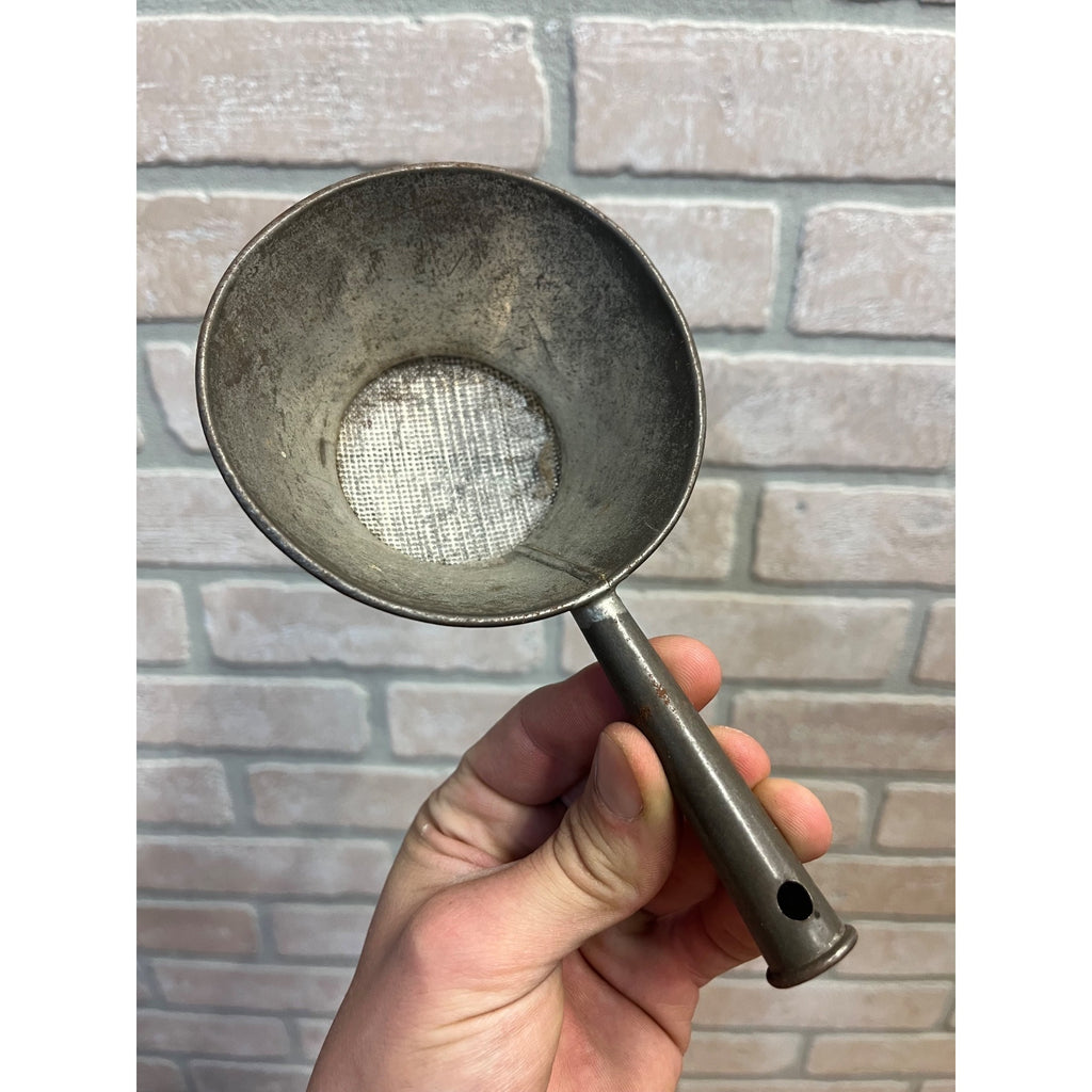 Primitive Kitchen Sieve Or Strainer With Handle Farmhouse Country Decor Small