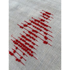 Antique Swedish Scandinavian Handwoven Folk Art Coverlet Linen Wool 72x99