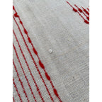 Antique Swedish Scandinavian Handwoven Folk Art Coverlet Linen Wool 72x99