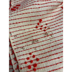 Antique Swedish Scandinavian Handwoven Folk Art Coverlet Linen Wool 72x99