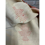 Antique Swedish Scandinavian Handwoven Folk Art Coverlet Linen Wool 72x99