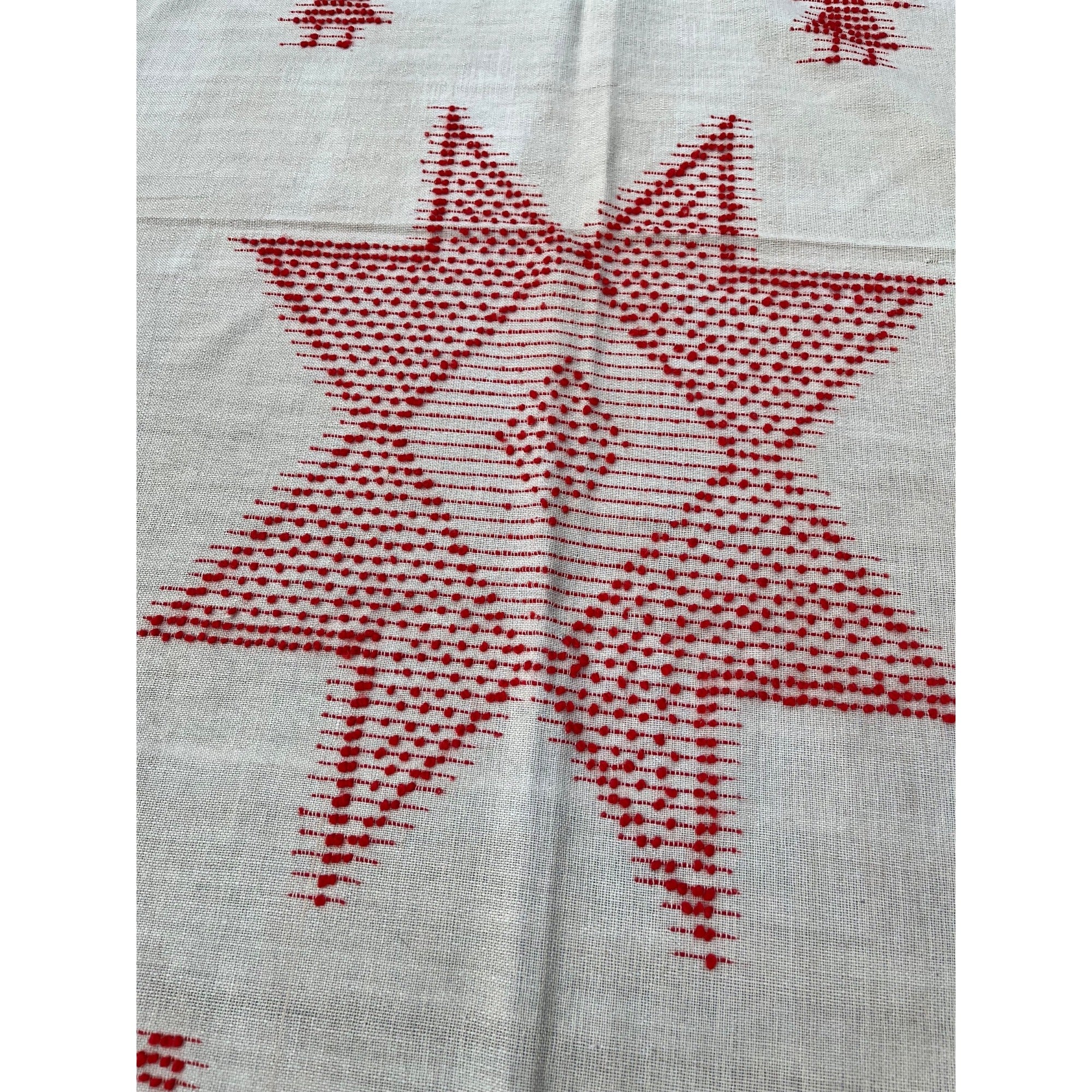 Antique Swedish Scandinavian Handwoven Folk Art Coverlet Linen Wool 72x99