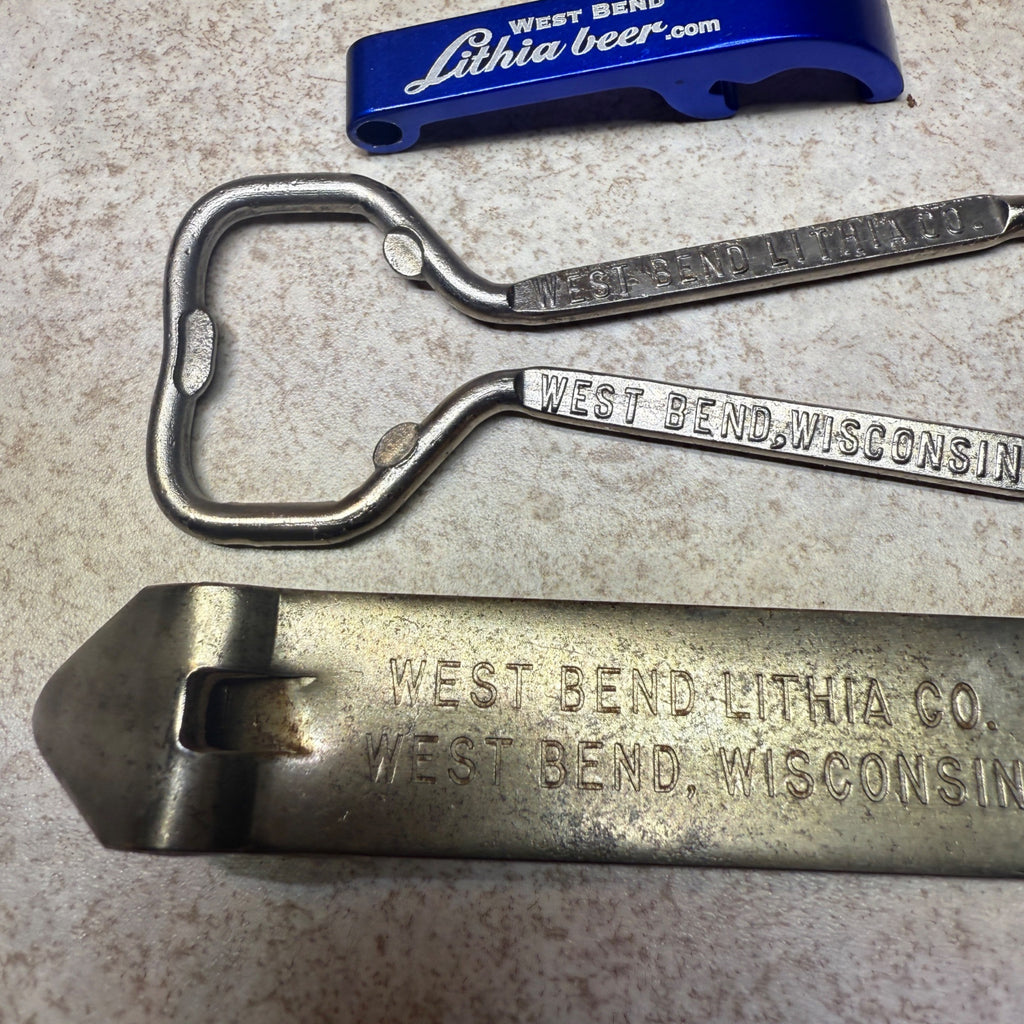 West Bend Lithia Co Church Key Can beer Bottle Openers Lot Wis Beer