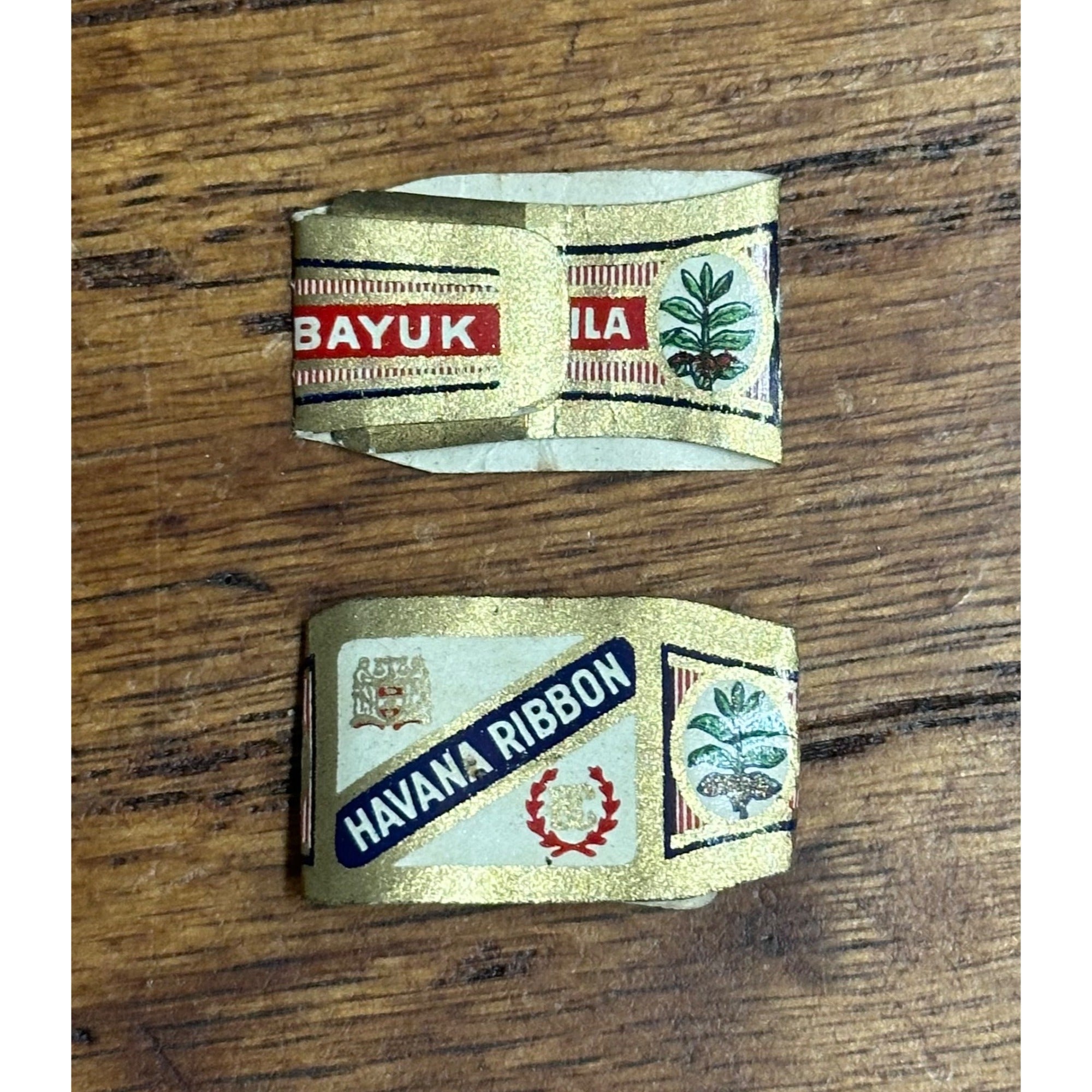 Vintage 1920s Bayuk Cigar Co. Havana Ribbon Wrapper Sleeve Labels Philadelphia