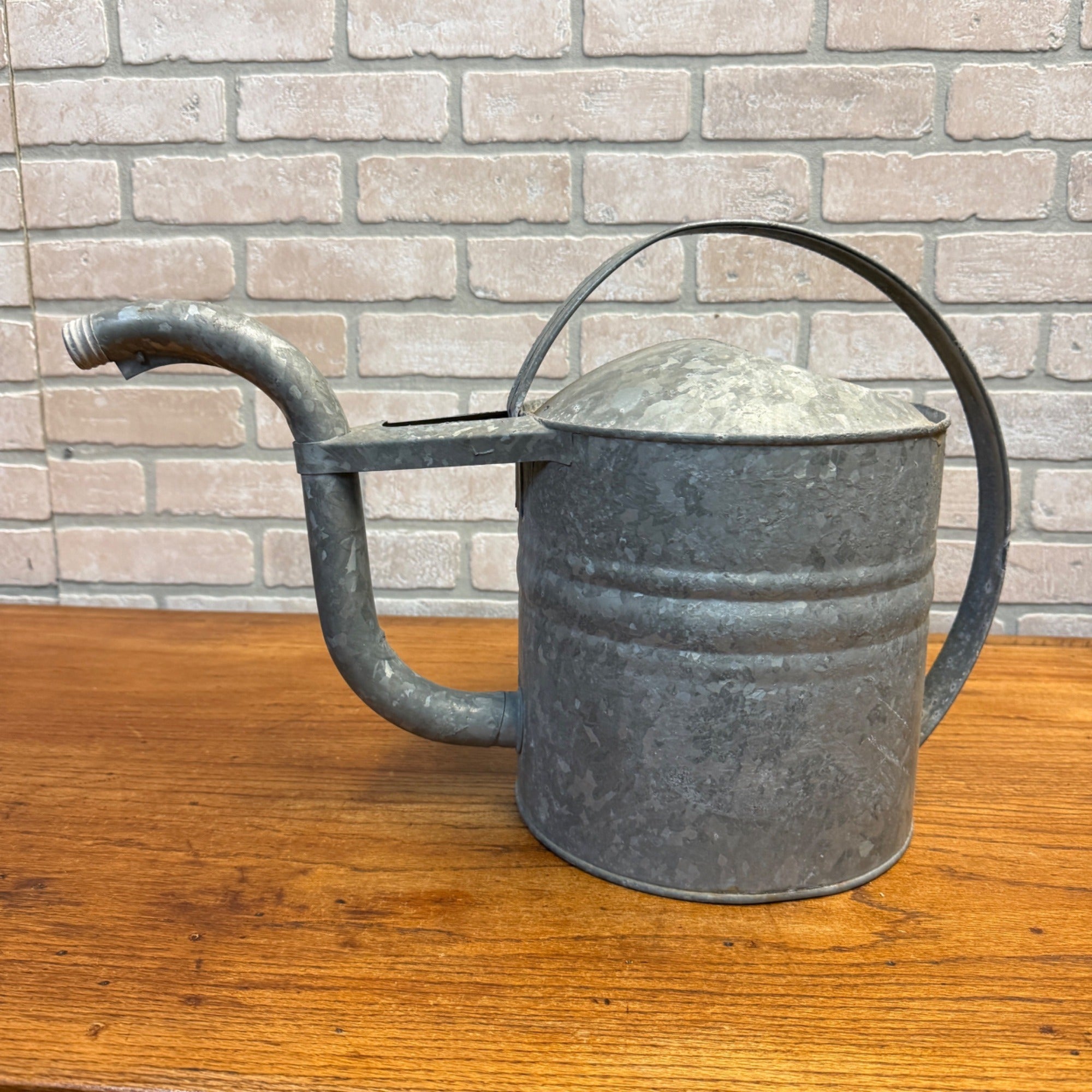 Vintage Galvanized Tin Watering Can Garden Decor.
