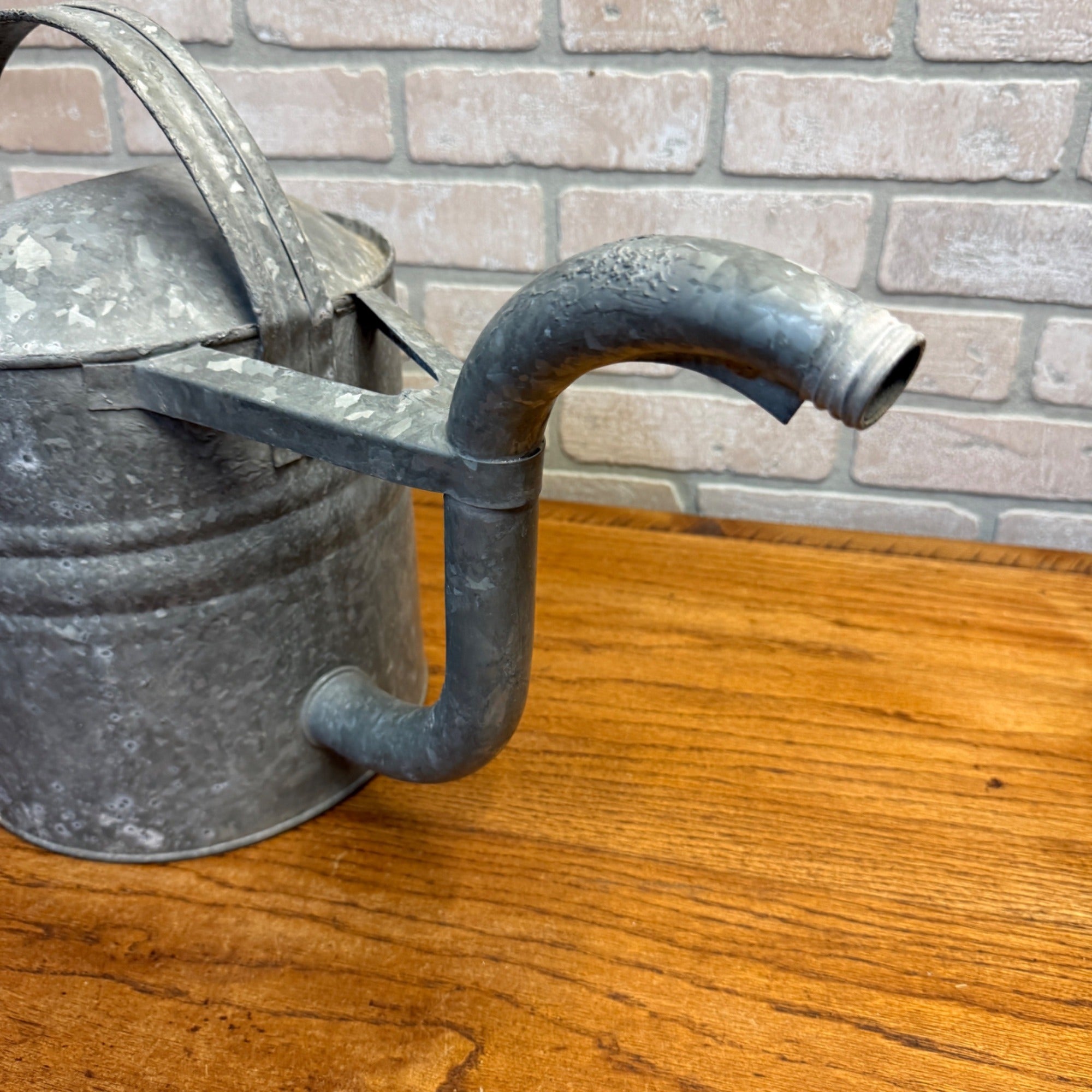 Vintage Galvanized Tin Watering Can Garden Decor.