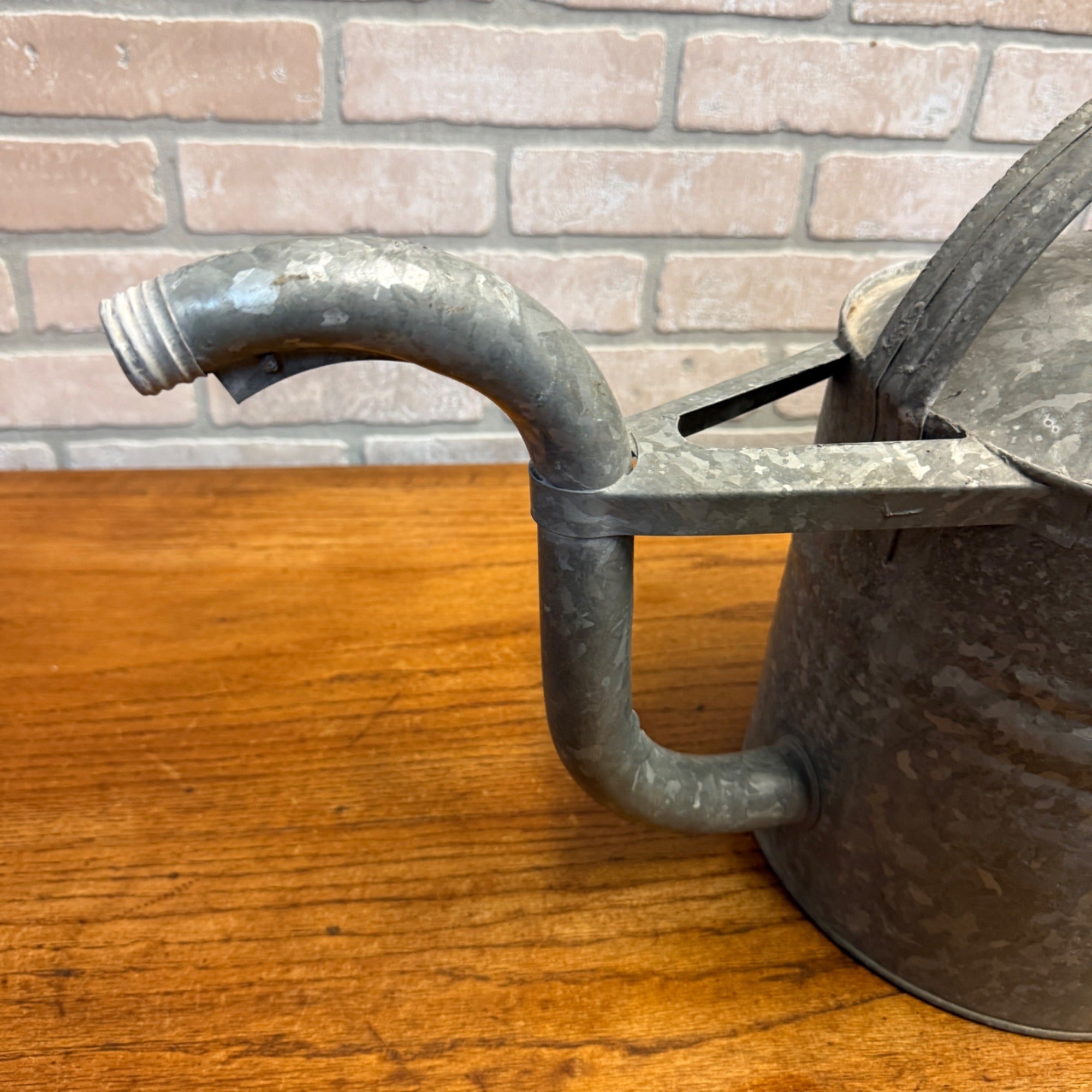 Vintage Galvanized Tin Watering Can Garden Decor.
