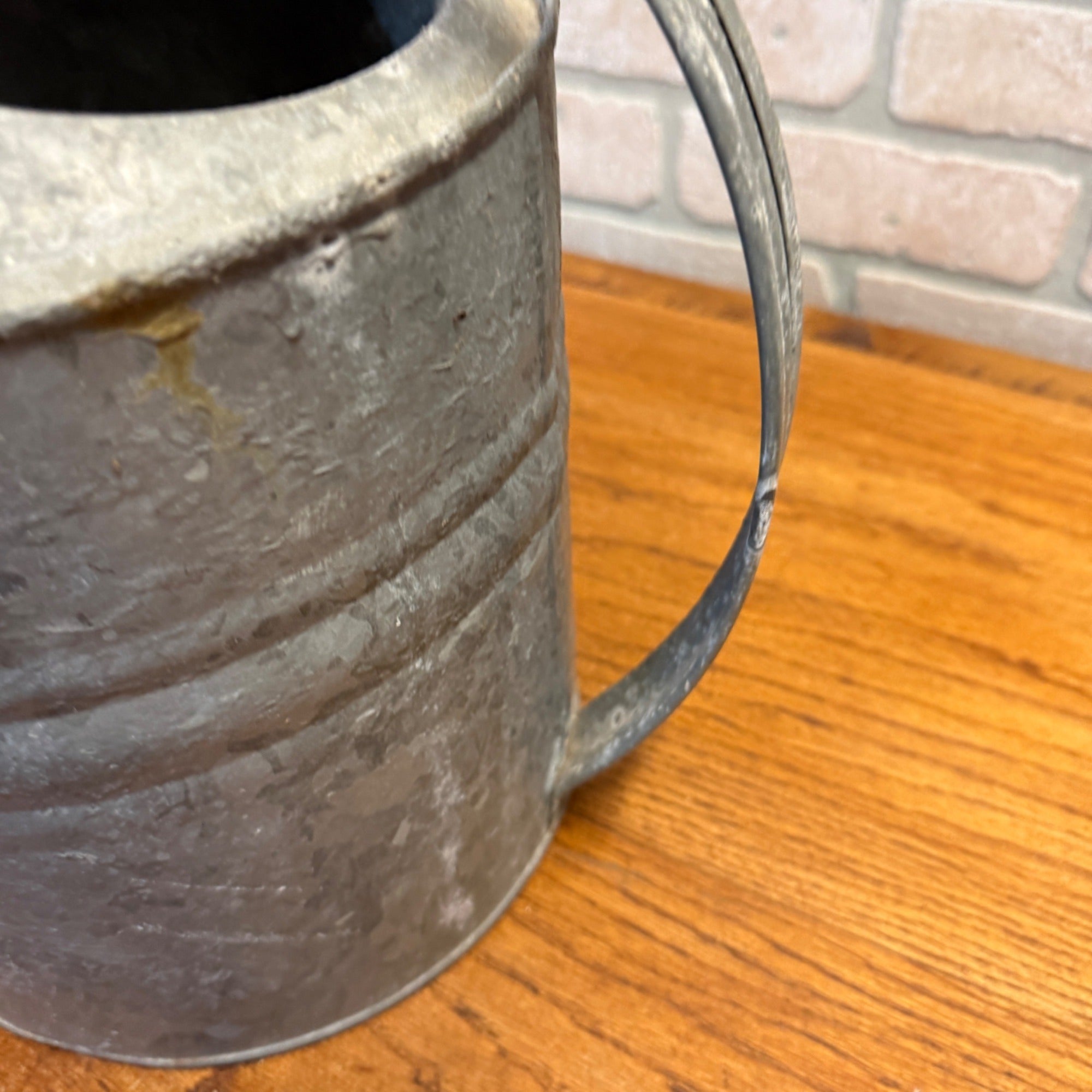 Vintage Galvanized Tin Watering Can Garden Decor.