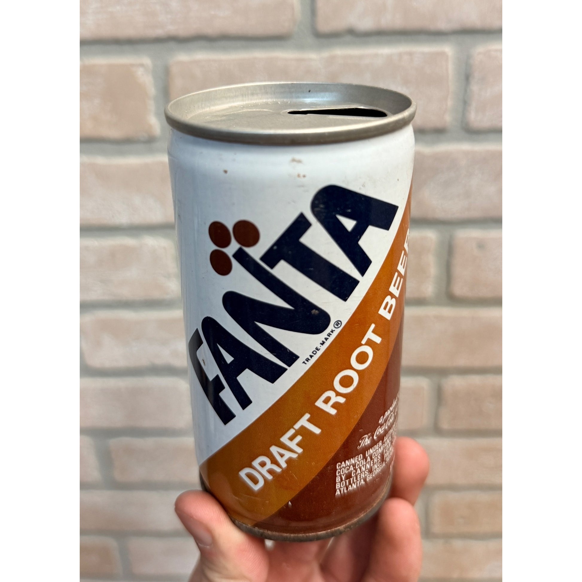 Vintage Fanta Coca-Cola Root Beer Pull Tab Can