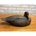 Vintage Brown Duck Decoy by Culbertson's 11" Resin