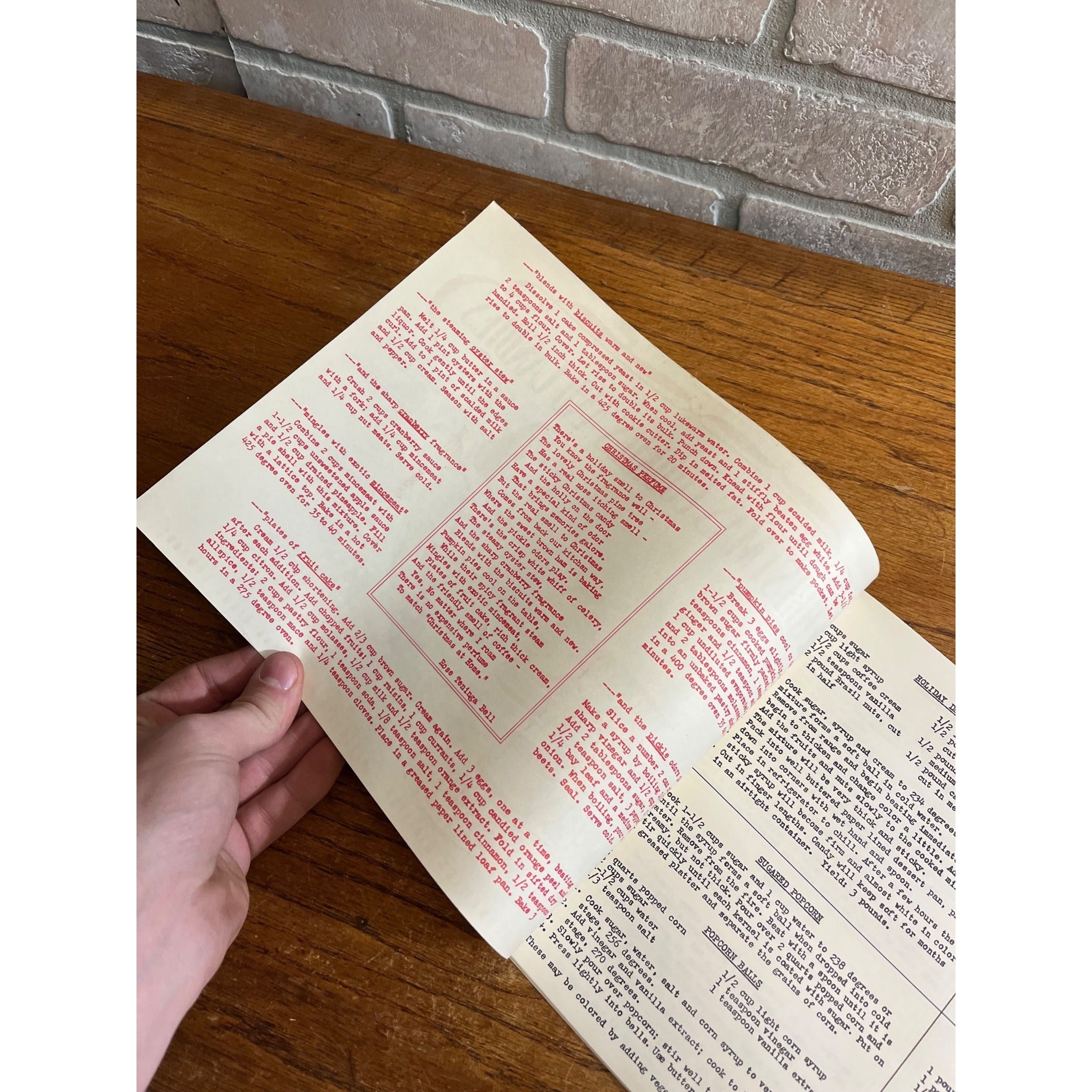 Vintage 1950 Wisconsin Power & Light Co. Christmas Cookies Candies Recipe Book