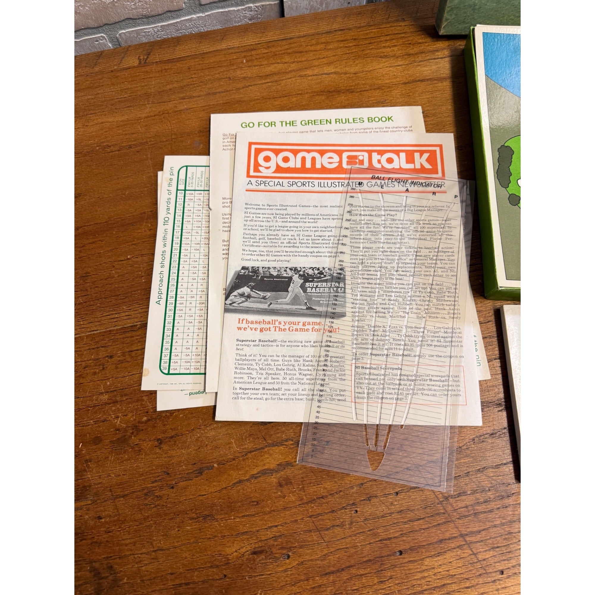 Vintage Sports Illustrated Go For The Green Golf Board Game Complete Nice