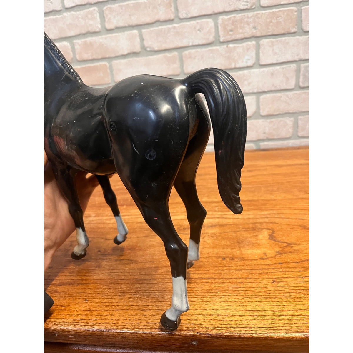 Vintage Marx Johnny West Best Of the West Black Thunderbolt Horse