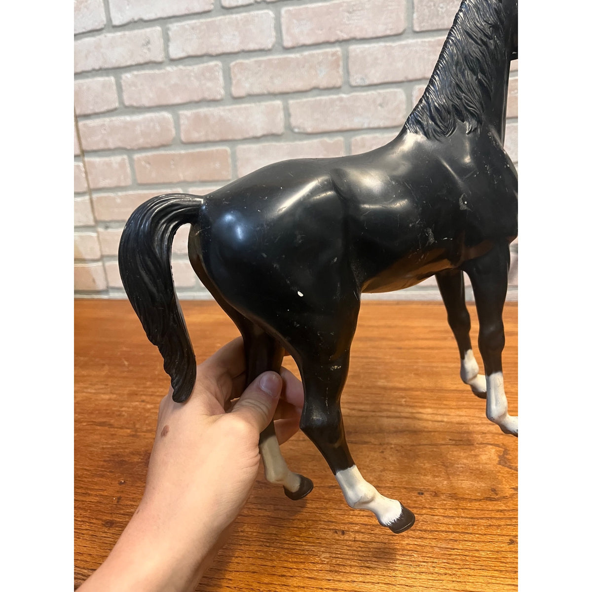 Vintage Marx Johnny West Best Of the West Black Thunderbolt Horse