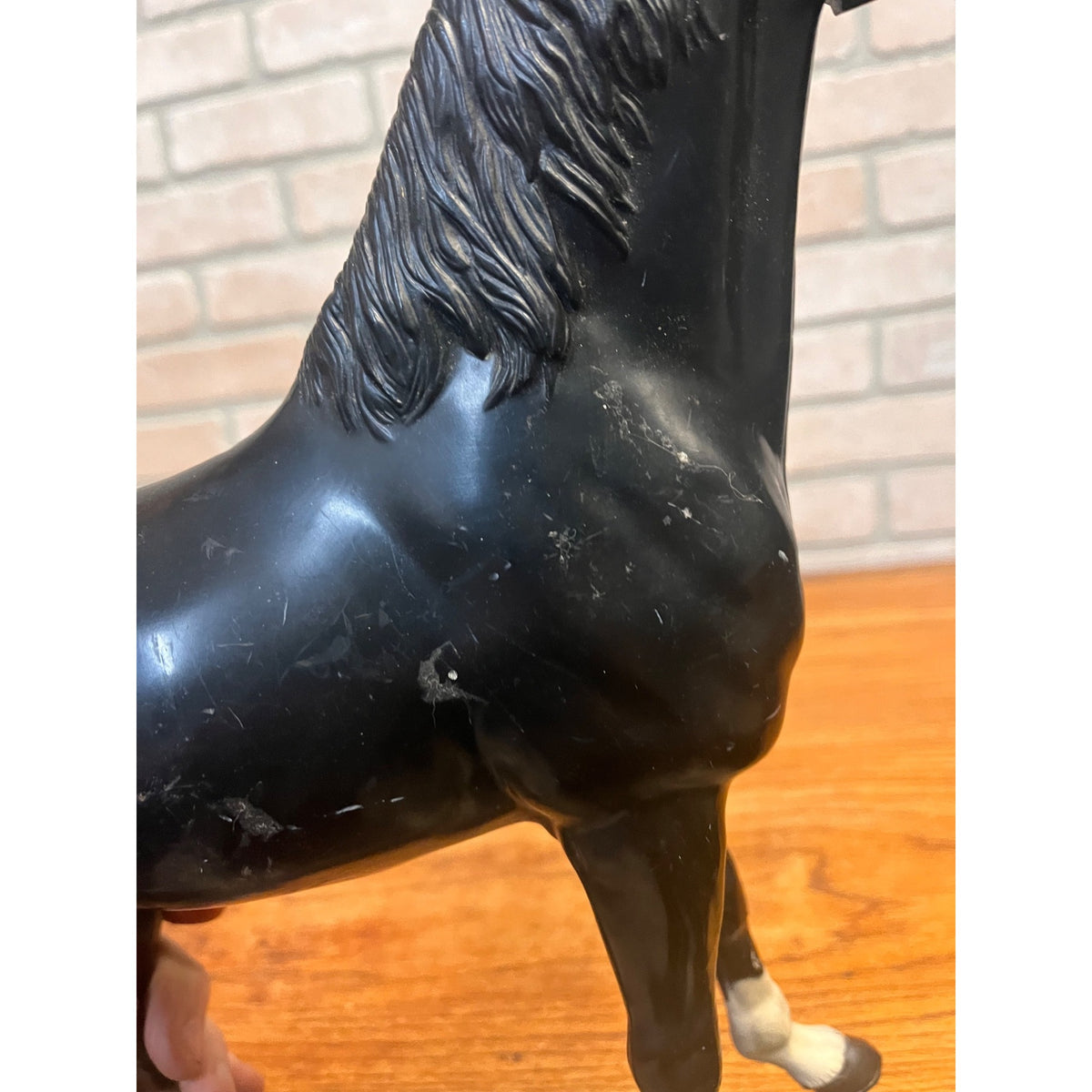 Vintage Marx Johnny West Best Of the West Black Thunderbolt Horse