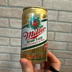 VINTAGE MILLER HIGH LIFE  ALUMINUM BEER CAN BANK 12 OZ.