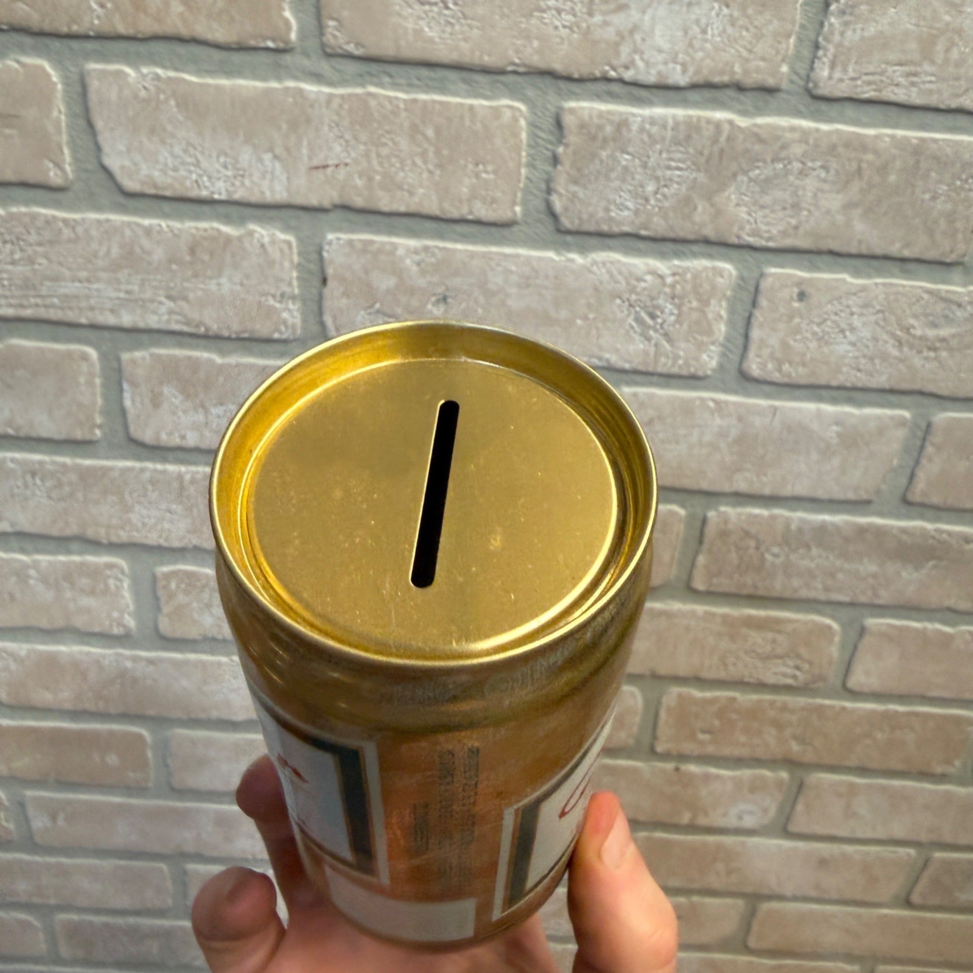 VINTAGE MILLER HIGH LIFE  ALUMINUM BEER CAN BANK 12 OZ.