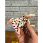 Pair Vtg 1960 Mechanical Wind Up Tin Doll Playful & Crawling Baby Toyland Toy Works