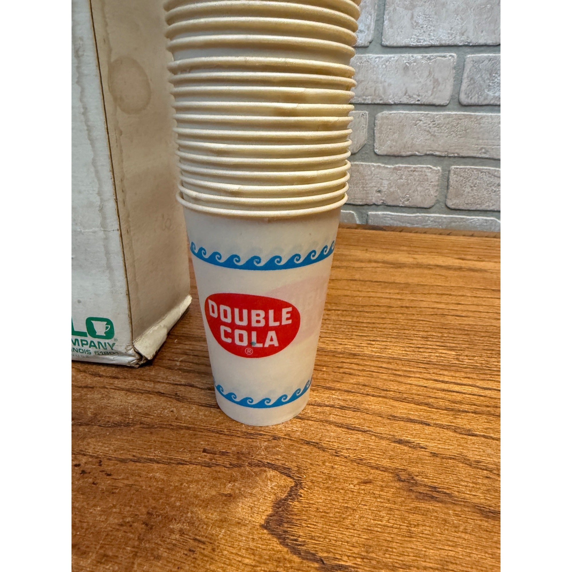 Vintage Lot of Double Cola Wax Paper Fountain Cups